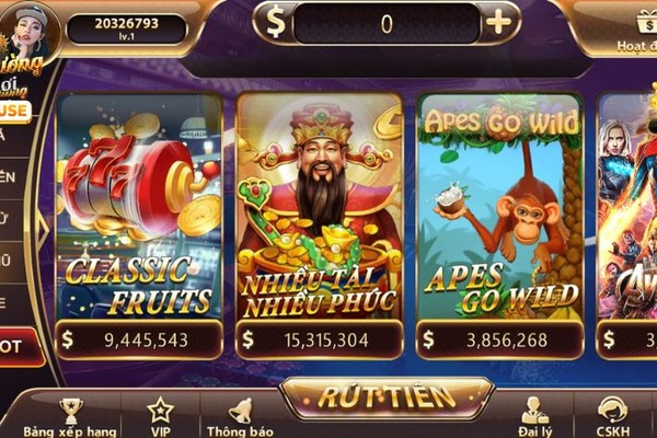 Thư viện trò chơi slot đa dạng tại Win88